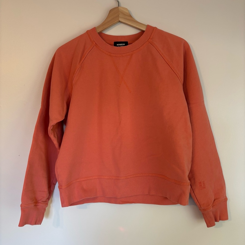 Monrow Eco-Friendly Peach Sweatshirt